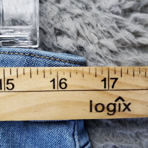 Nine West Jeans Womens Size 12 Blue Chrystie Capri Stretch Denim Cropped - Picture 6 of 13